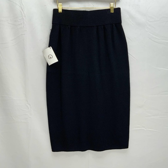 St. John | NWT Black Wool Stretch Pencil Skirt, Size 10 - Picture 2 of 7
